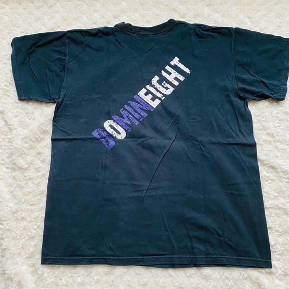 Anvil Black 100% Cotton Mens Dominate Domineight 2008 Tee Shirt Size Large - Picture 2 of 5